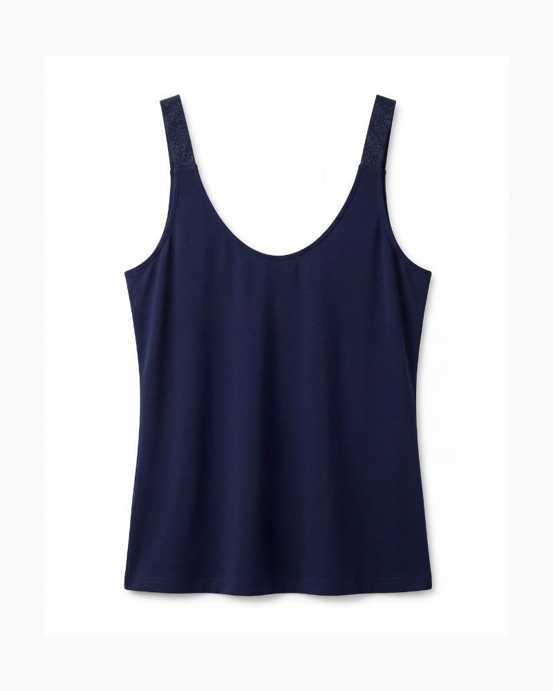 Kimara Josie navy fitted top back view