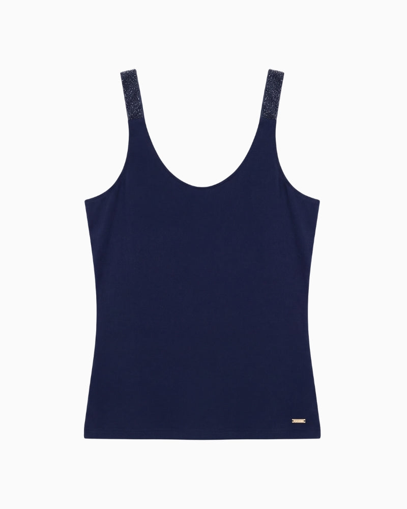 Kimara Josie navy tank top front view