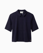 Kimara Maggie navy blouse front view