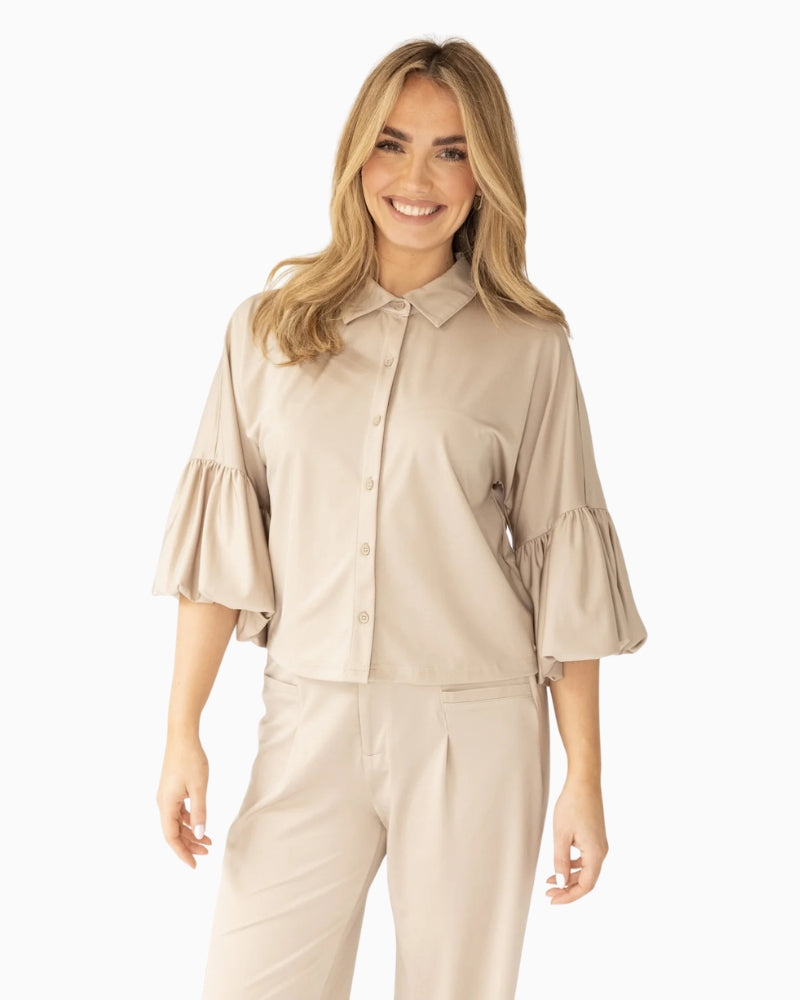 Kimara Senna blouse champagne front view