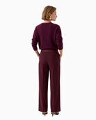 Lacy Trousers in Berry back view
