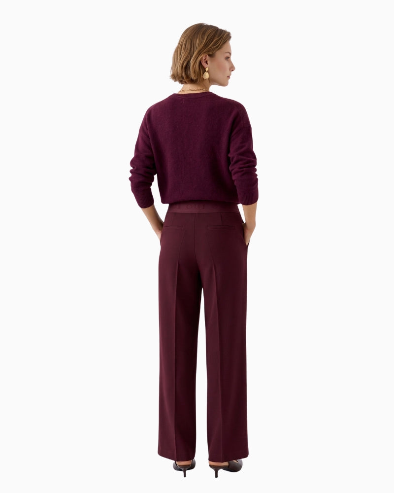 Lacy Trousers in Berry back view