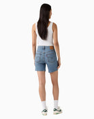 Levi’s 501 denim shorts, back view with classic pocket detail – Áines Boutique