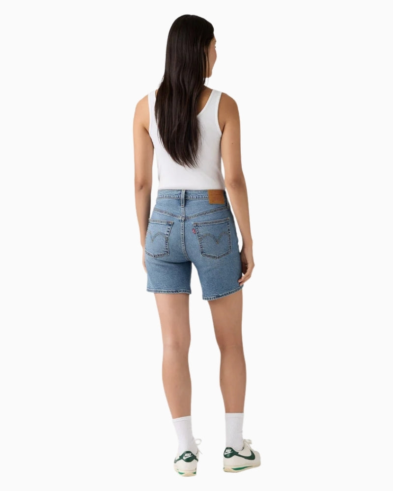 Levi’s 501 denim shorts, back view with classic pocket detail – Áines Boutique