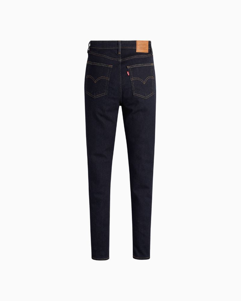 Back view of Levi’s 721 jeans showing shaping high-rise waist and fitted skinny leg