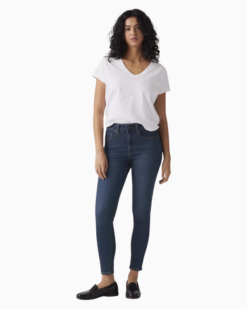 Levi's 721™ High Rise Skinny Jeans in Dark Denim front view