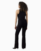 Levi's 726 High Rise Flare Jeans in Black back view