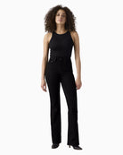 Levi's 726 High Rise Flare Jeans in Black front view