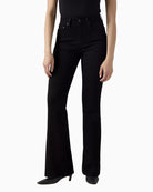 Levi's 726 High Rise Flare Jeans in Black front view