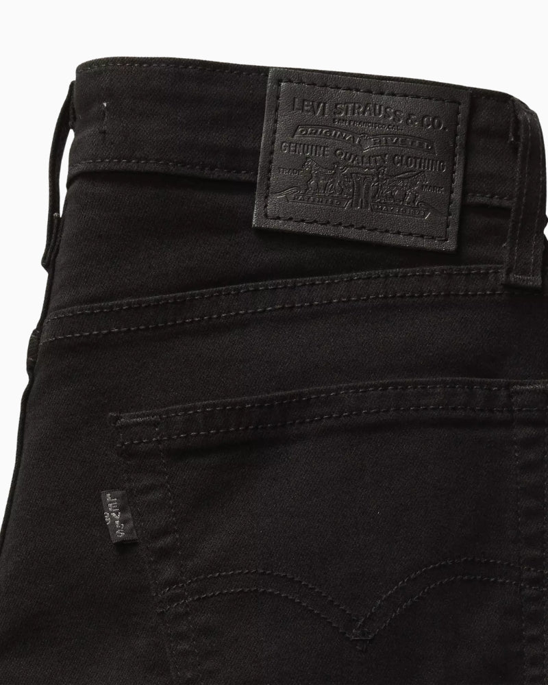 Levi's 726 High Rise Flare Jeans in Black pocket detail