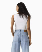 Levi's Blair Boatneck Top Bright White back view