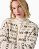 Levi's Charlotte Crewneck Cardigan in Off White vintage-inspired button detail