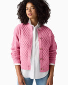 Levi's Charlotte Crewneck Cardigan in rose styled view