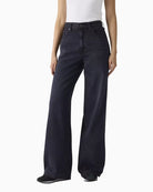 Levi's Cinch Wide-Leg Lightweight Women's Jeans in Dark Denim front view