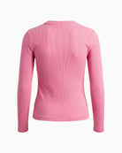 Levi's Essential Long Sleeve Henley Shirt in Rose back view