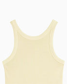 Levi’s Essential Racer Tank French Vanilla rib knit detail