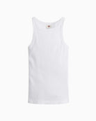 Levi’s Essential Racer tank top white, ribbed fabric detail – Áines Boutique