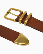 Levi's Freya 3 Piece Belt in Brown hardware detail