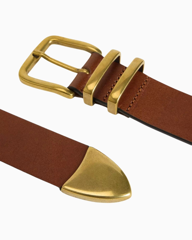 Levi's Freya 3 Piece Belt in Brown hardware detail