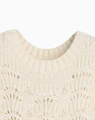 Levi's Hope Crochet Tank Top off white neckline detail