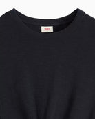Levi's Jemma Knot Tee black crew neck close-up