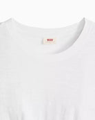 Levi's Jemma Knot Tee white crew neck close-up
