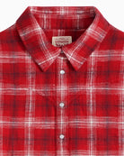 Levi's Juna Western Shirt in red plaid back detail