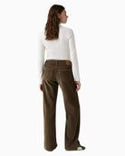Levi's Low Loose Corduroy Pants in Canteen brown back view