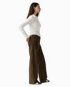 Levi's Low Loose Corduroy Pants in Canteen brown side view