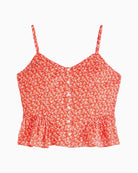 Levi's Monet blouse red floral detail