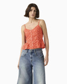 Levi's Monet blouse red front view