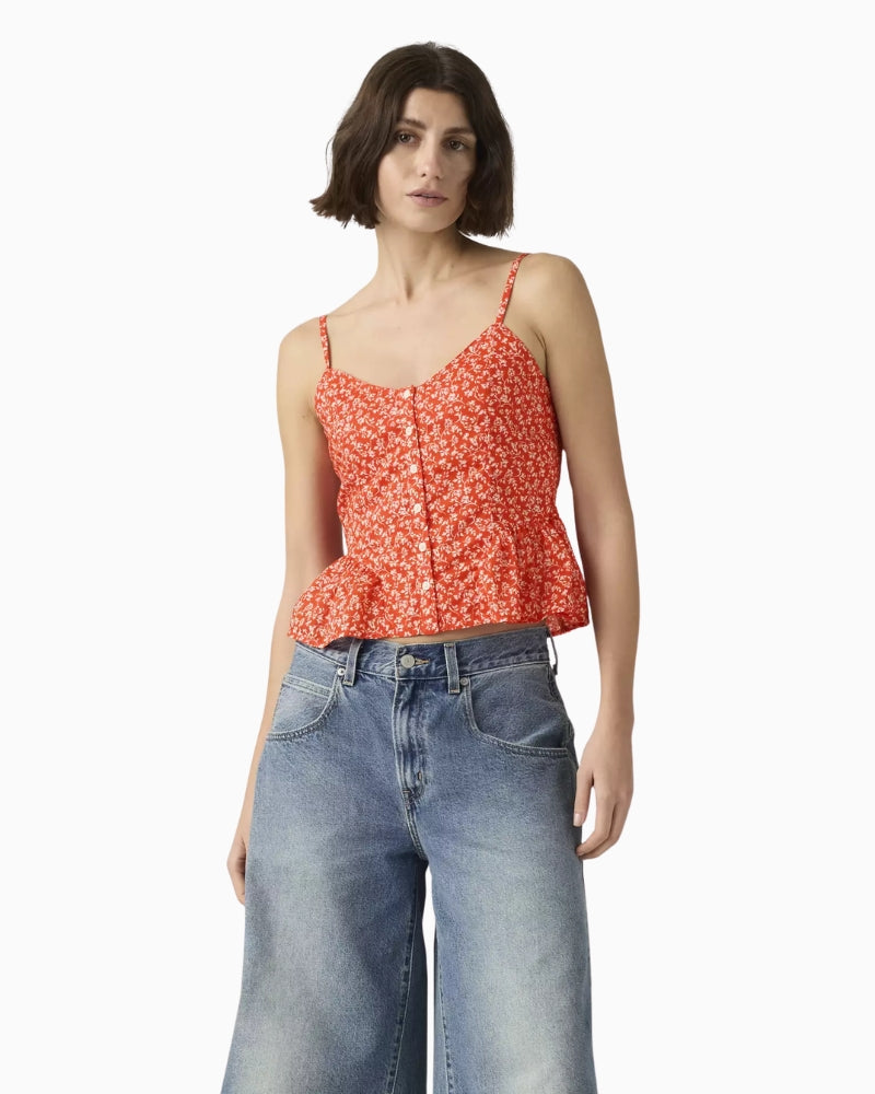 Levi's Monet blouse red front view