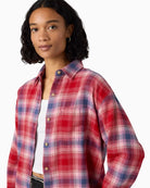 Levi's Nash Flannel Shirt in red point collar detail