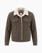 Levi's Original Sherpa Trucker Jacket in Brown front details