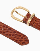 Levi's Phoebe Belt in Brown buckle with logo detail