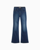 Levi's Premium 726 High Rise Flare Women's Jeans in True Blue Dark front view