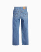 Levi’s Ribcage Straight Ankle Jeans light wash back flat view
