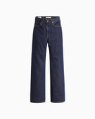 Levi's Ribcage Wide Leg Jeans in Dark Denim waistband detail