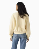 Levi's Vintage V-neck Sweatshirt cream back view