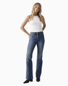 Levi's Wedgie Bootcut Jeans in Denim front view
