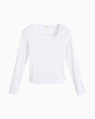 Levi’s Essential Square Neck Long Sleeve Tee top front view – Áines Boutique