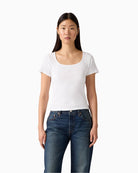 Levi’s Essential Square Neck Tee woman wearing top front view – Áines Boutique