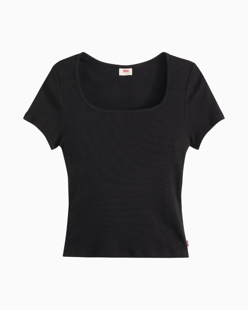 Levi’s Essential Square Neck Tee top front view – Áines Boutique