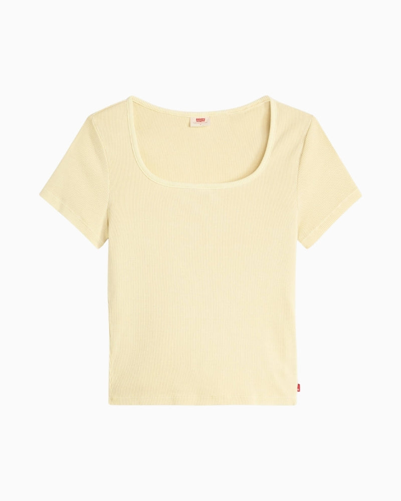 Levi’s Essential Square Neck Tee top front view – Áines Boutique