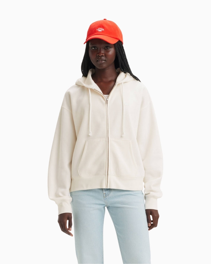 Levi’s Everyday Zip-Up Hoodie full zip front detail – Áines Boutique