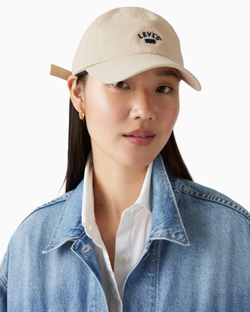 Levi’s Lazy Girl Logo Cap styled on woman – Áines Boutique