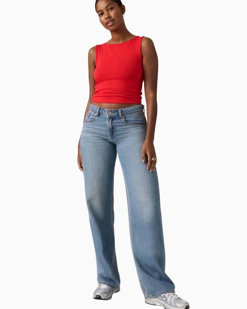 Levi’s Low Loose Jeans low-rise waist detail – Áines Boutique