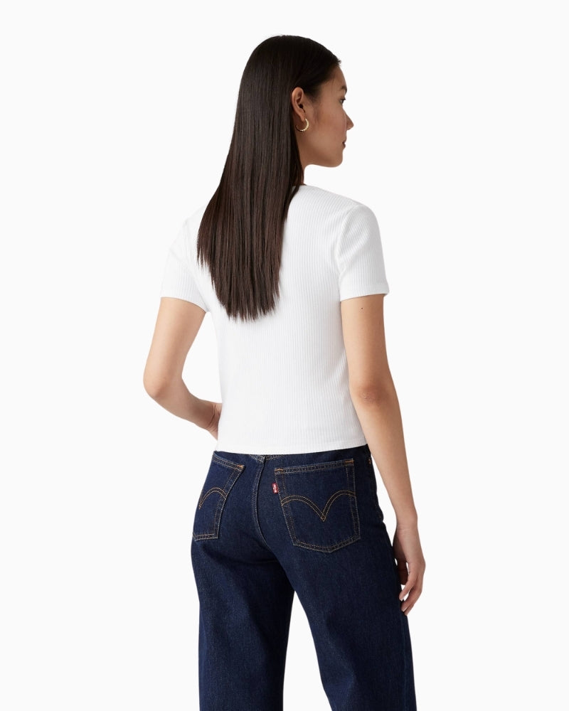 Levi’s Muse Short Sleeve Tee woman wearing top back view – Áines Boutique