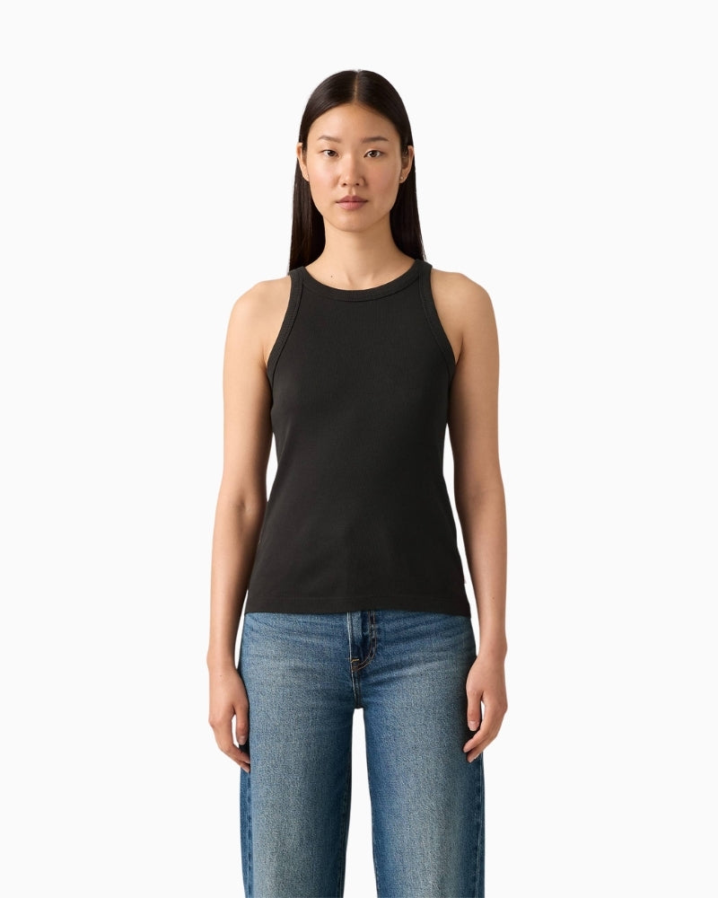Levi’s Pride Racer Tank woman wearing top front view – Áines Boutique