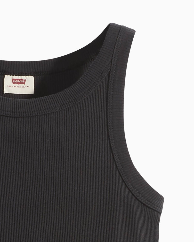 Levi’s Pride Racer Tank ribbed cotton fabric close-up – Áines Boutiqu